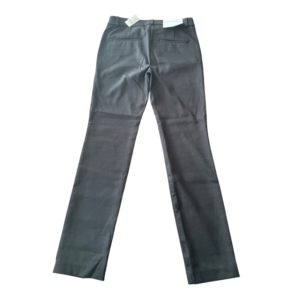 Loft The Perfect Skinny Pants Womens 2 Black Cotton Blend Stretch Trousers NEW - Picture 2 of 8
